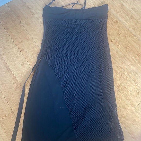 90s vintage Garage Strapless Black dress - Picture 5 of 6